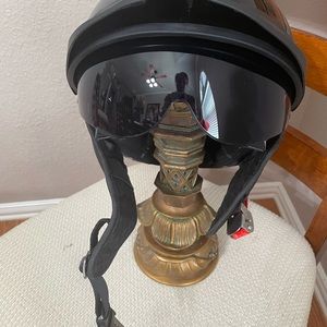 L52 Rebellion Mens large half motorcycle helmet.